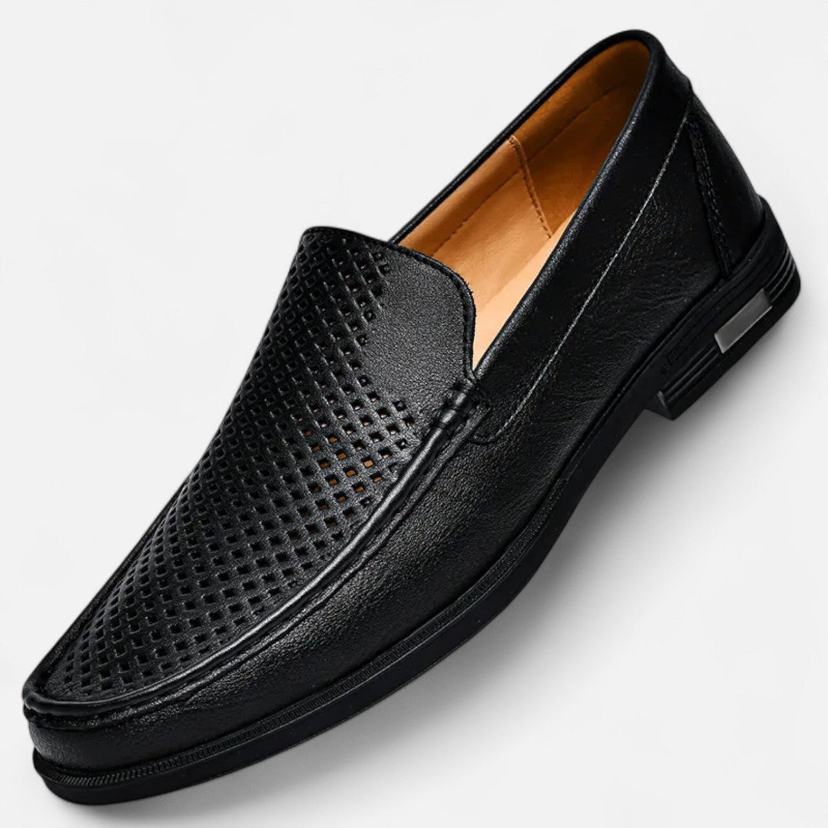 Mocassins homme cuir sans lacets élégants bureau cérémonie