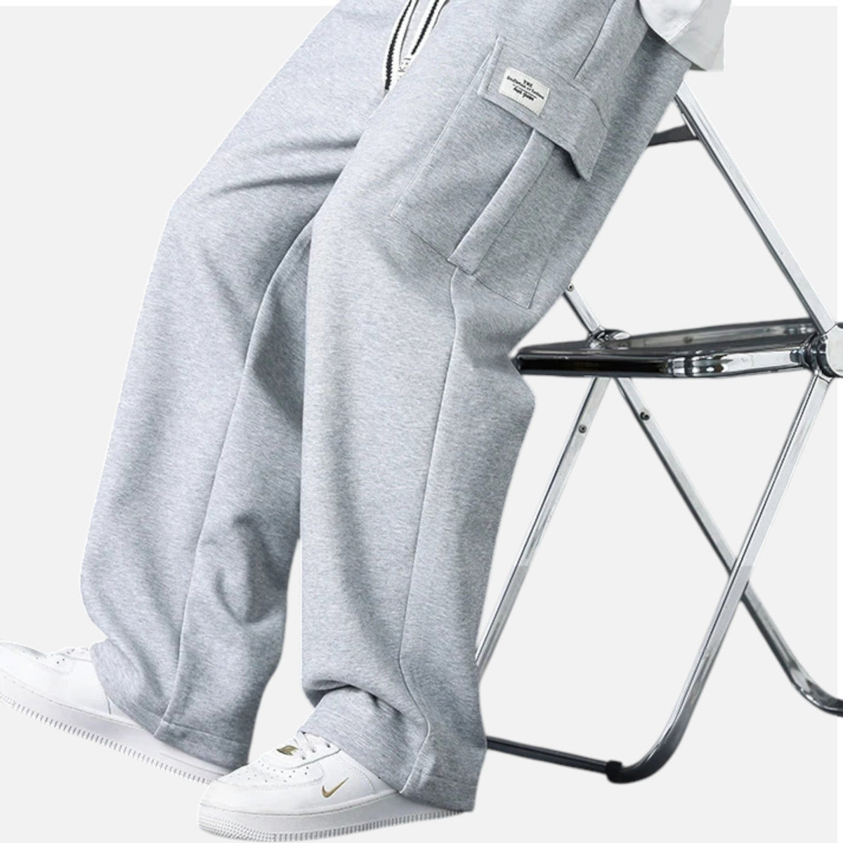 Jogger cargo homme coupe large streetwear décontracté confort