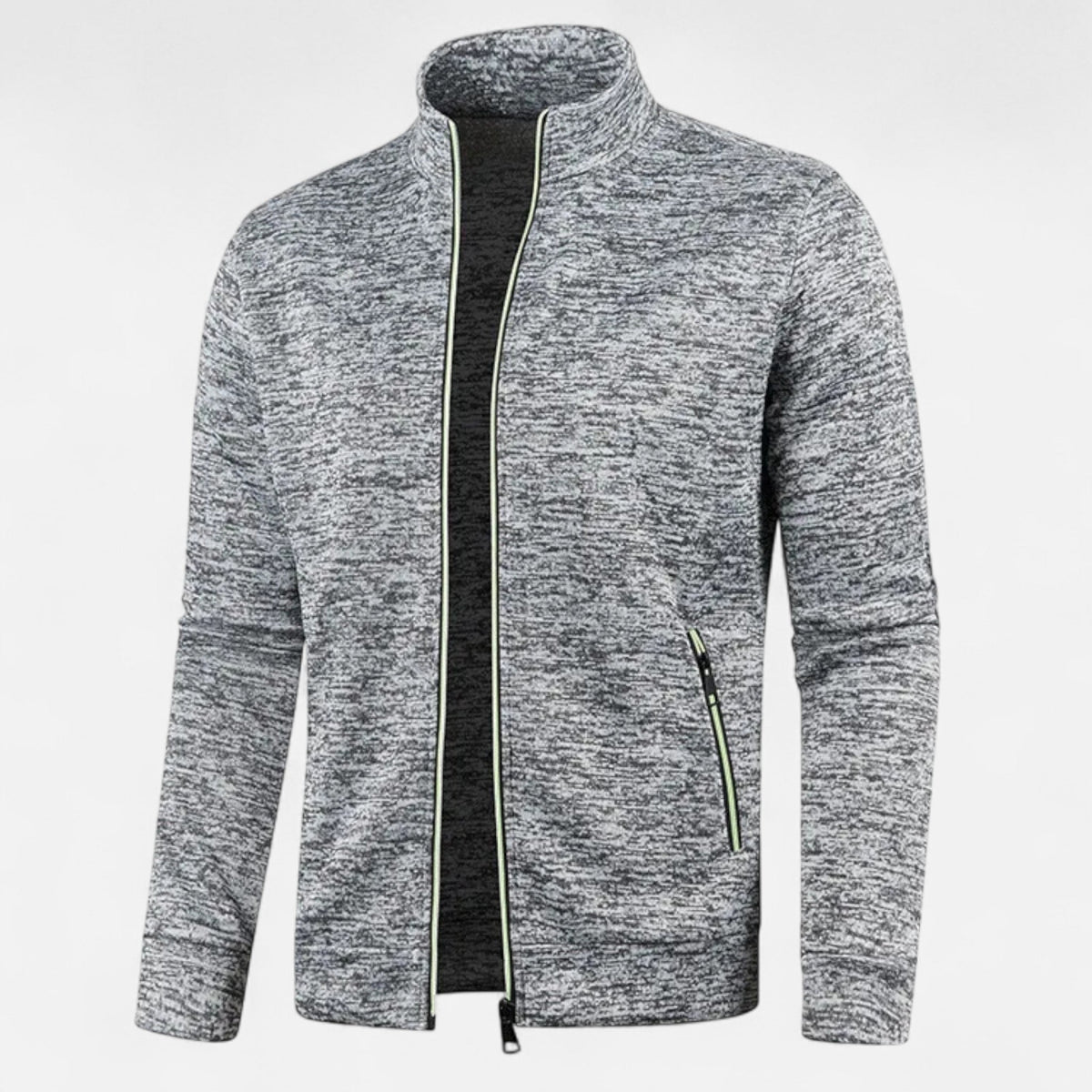 Cardigan zippé homme maille fine polyvalent automne hiver