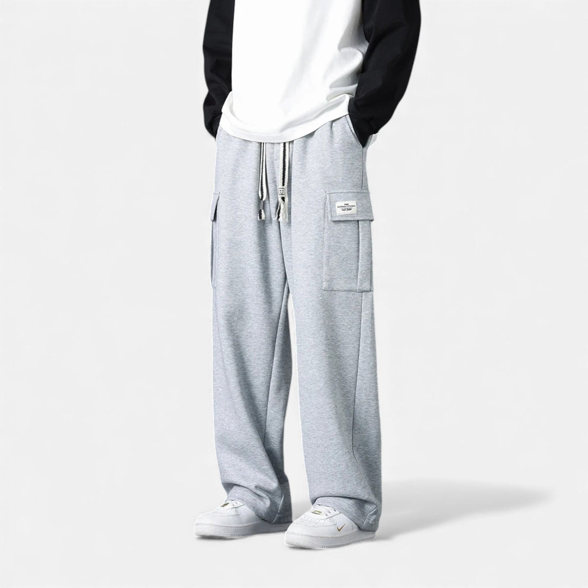 Jogger cargo homme coupe large streetwear décontracté confort