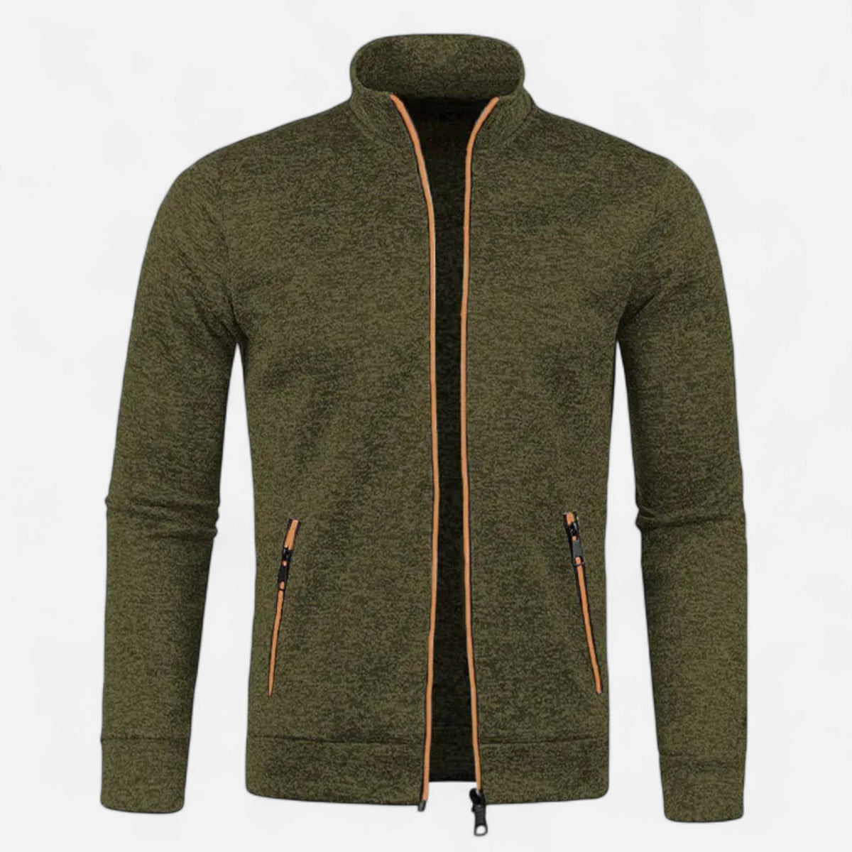 Cardigan zippé homme maille fine polyvalent automne hiver