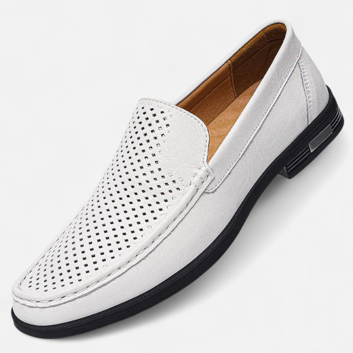 Mocassins homme cuir sans lacets élégants bureau cérémonie