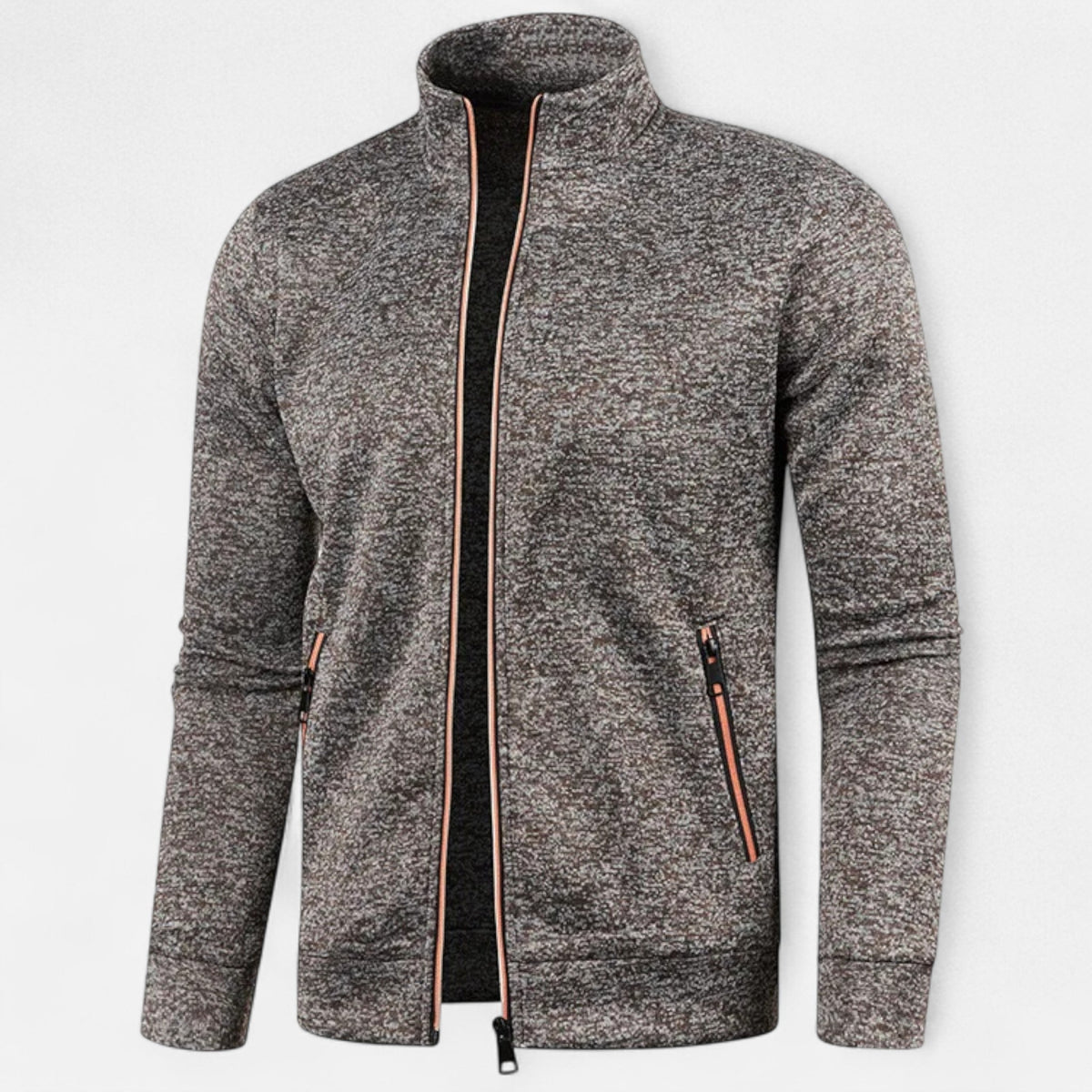 Cardigan zippé homme maille fine polyvalent automne hiver