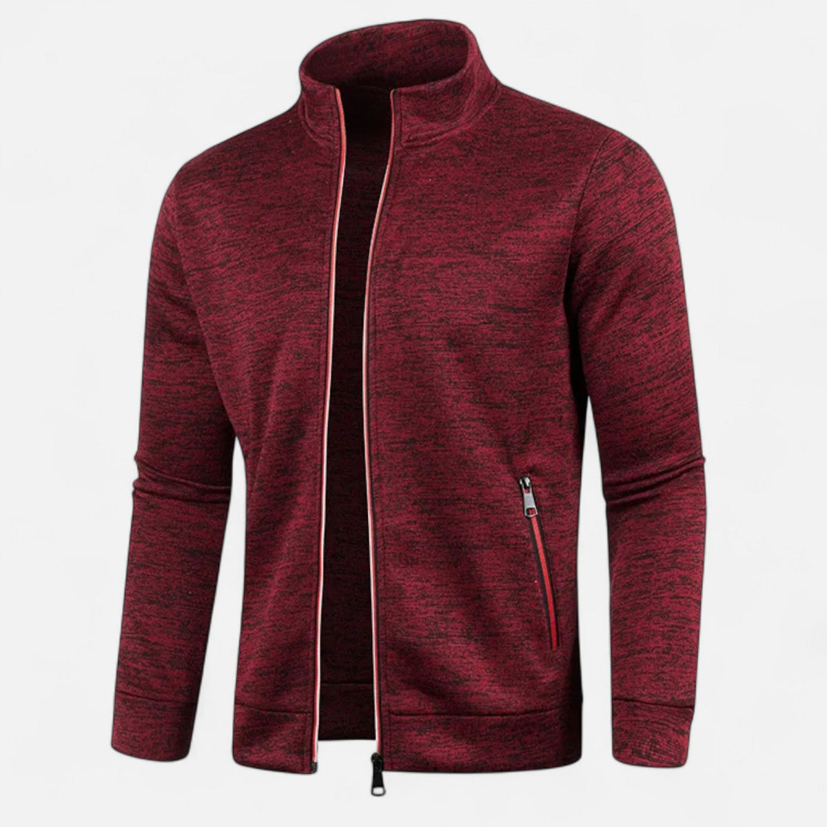 Cardigan zippé homme maille fine polyvalent automne hiver