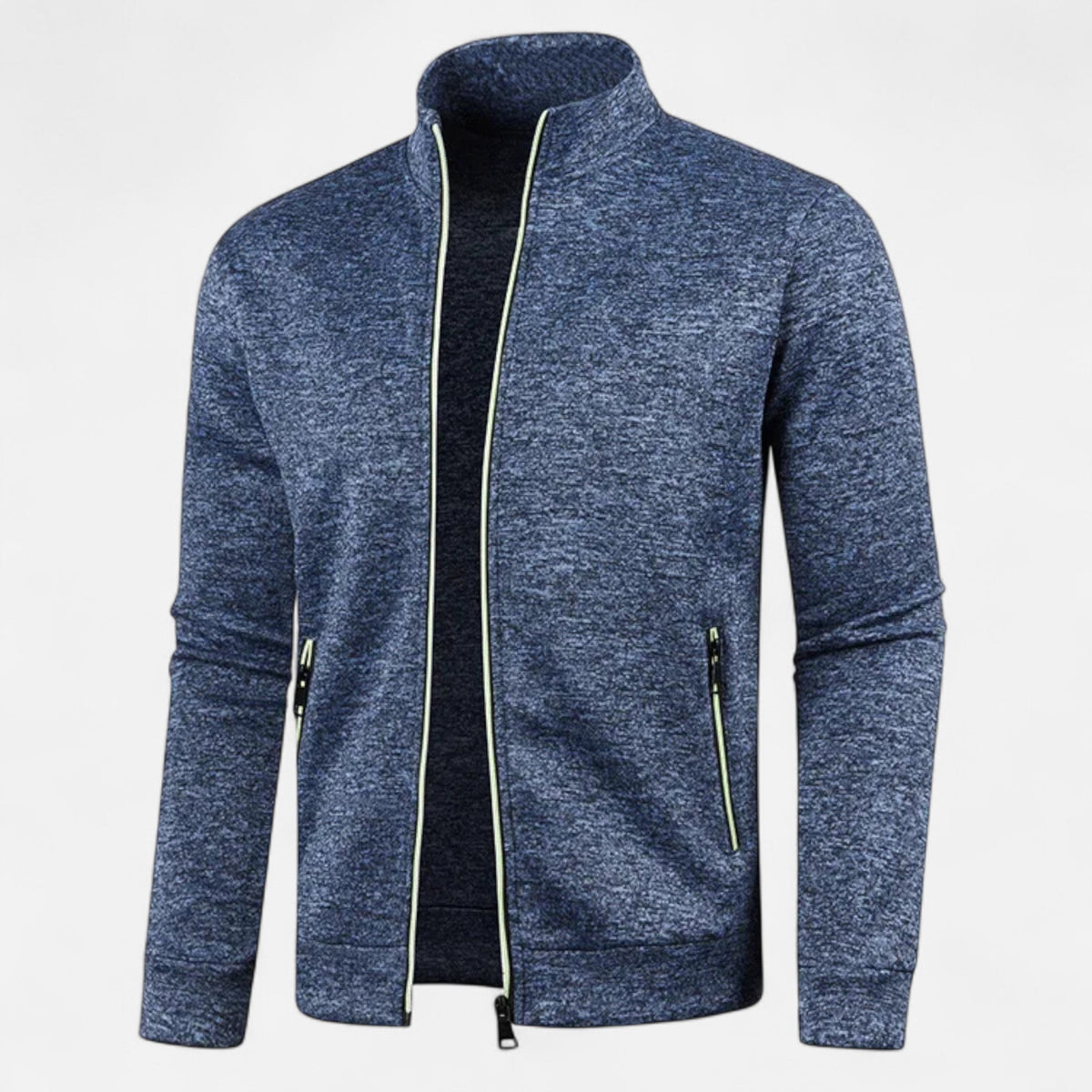 Cardigan zippé homme maille fine polyvalent automne hiver