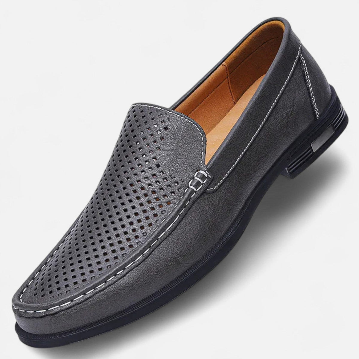 Mocassins homme cuir sans lacets élégants bureau cérémonie