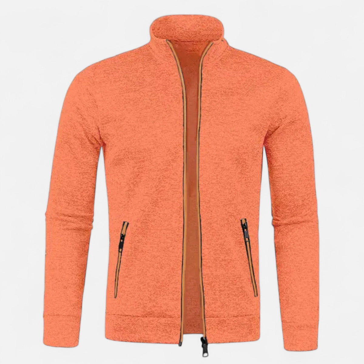 Cardigan zippé homme maille fine polyvalent automne hiver