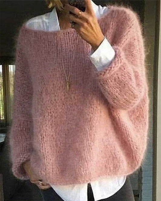 Maglione da donna in morbida maglia, maniche lunghe e vestibilità comoda per l’inverno