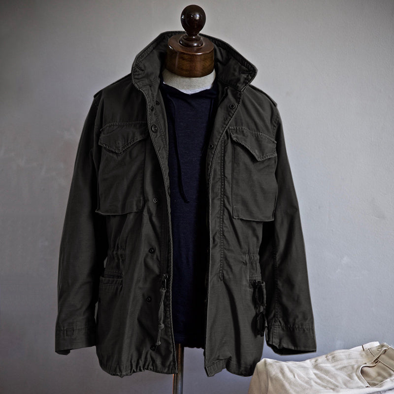 Veste Field Jacket Multi-Poches Capuche Dissimulée pour Homme