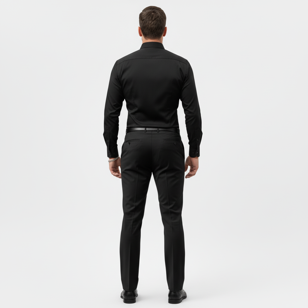 Camicia da uomo slim a maniche lunghe, curata e versatile