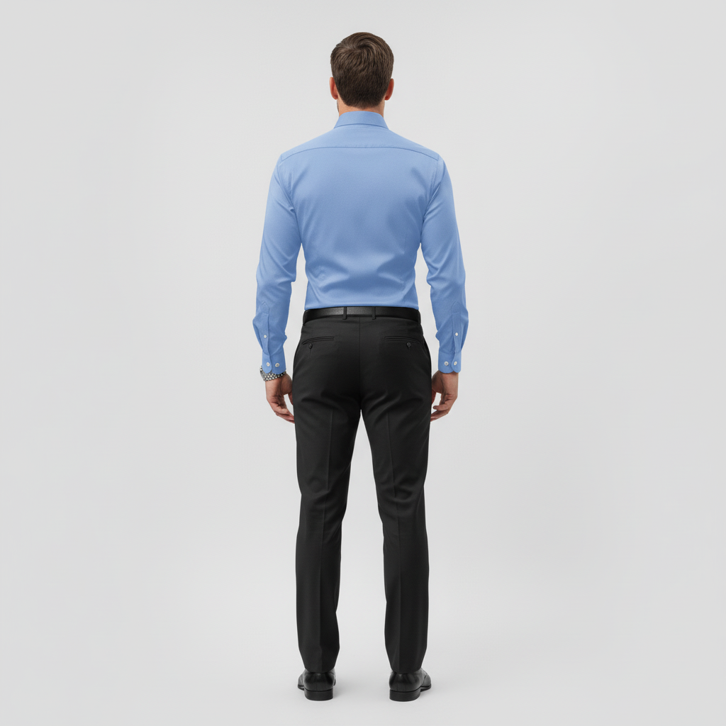 Camicia da uomo slim a maniche lunghe, curata e versatile