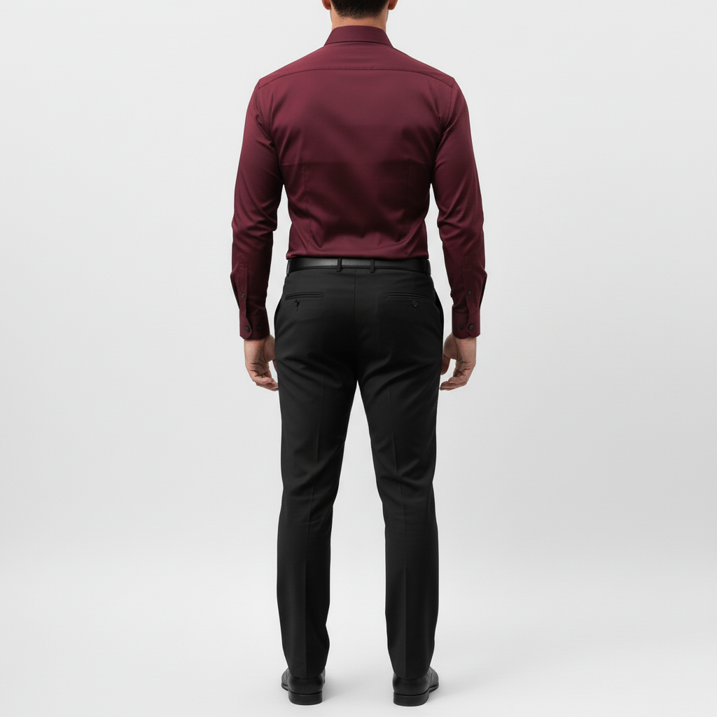 Camicia da uomo slim a maniche lunghe, curata e versatile