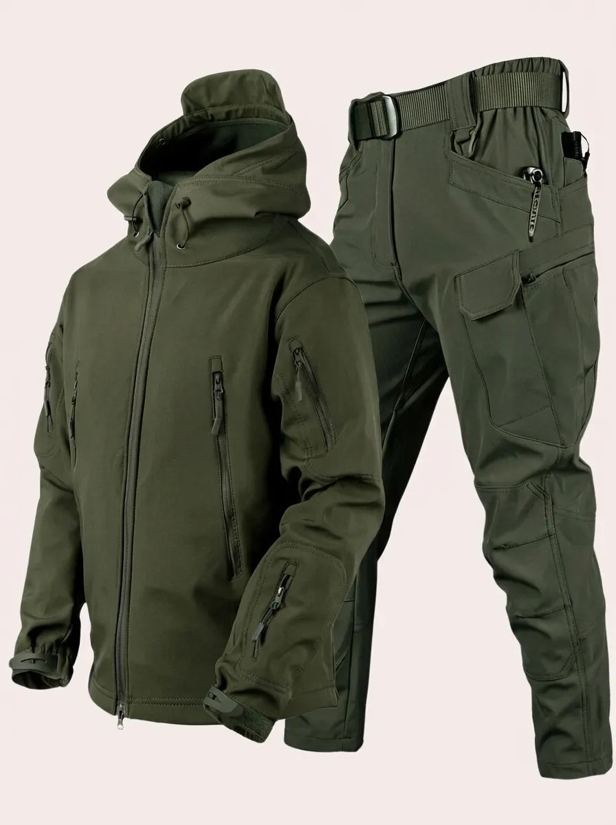 Ensemble homme veste et pantalon hiver chaud coordonné