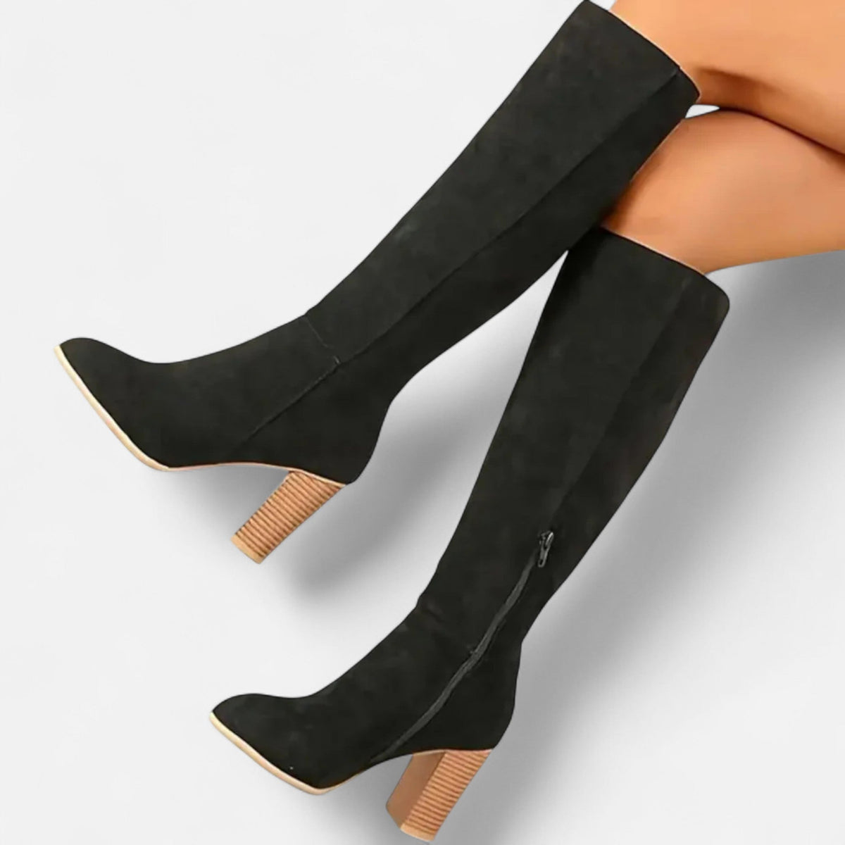 Bottes longues femme tige haute équestre maintien élégant