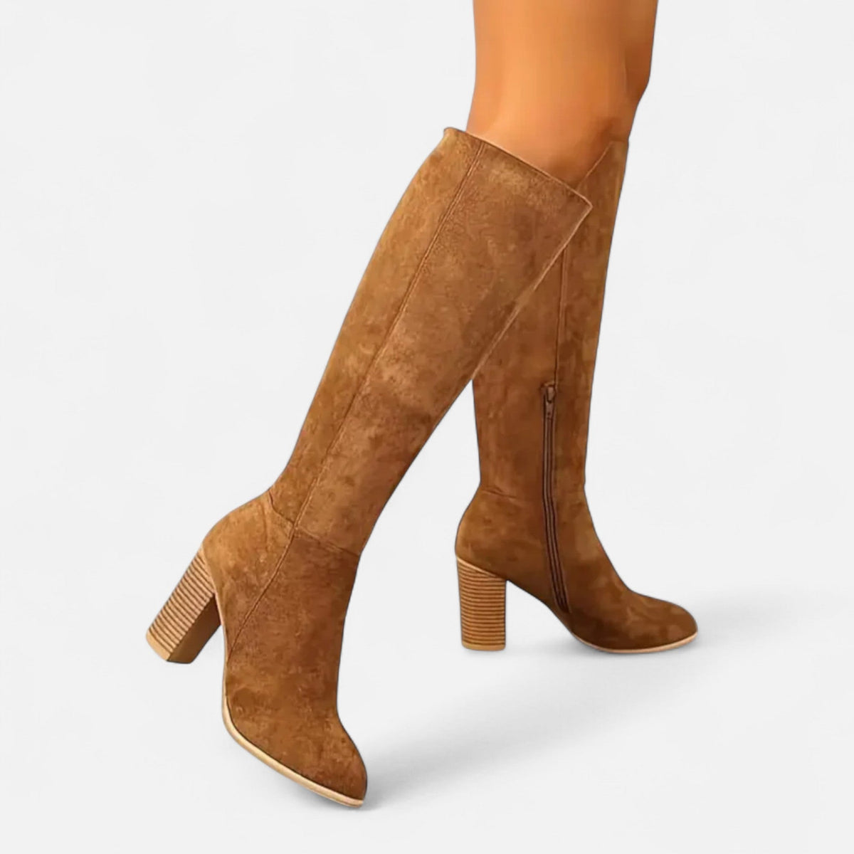 Bottes longues femme tige haute équestre maintien élégant