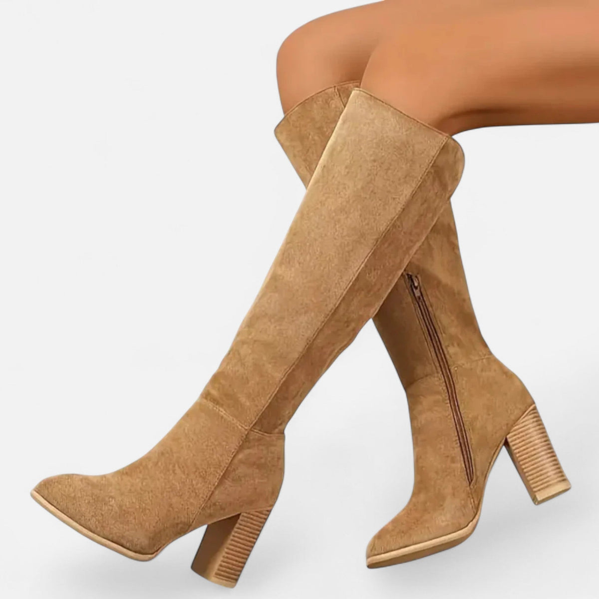 Bottes longues femme tige haute équestre maintien élégant