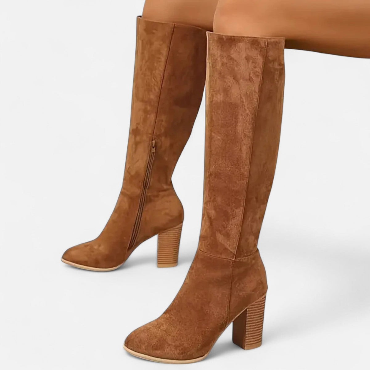 Bottes longues femme tige haute équestre maintien élégant