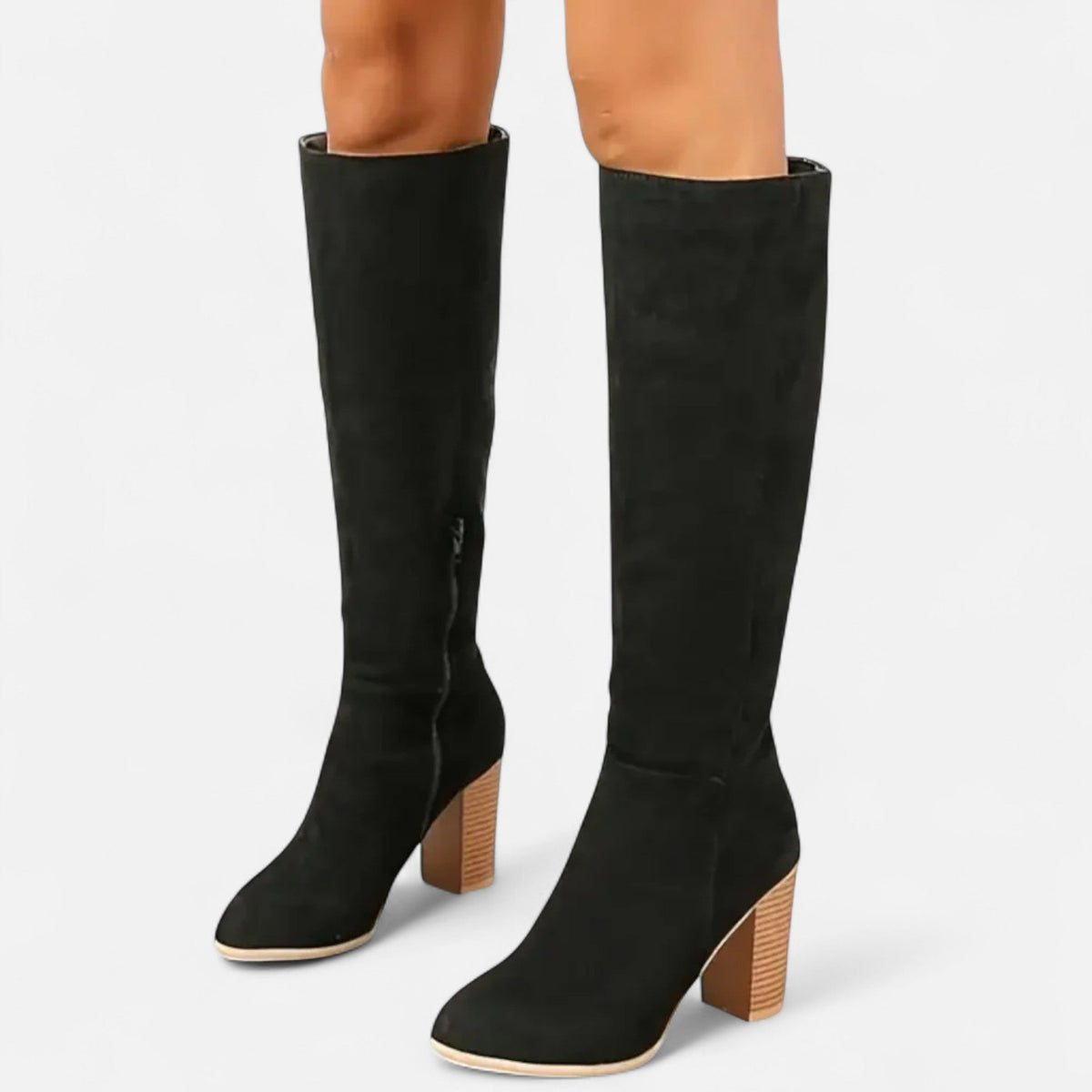 Bottes longues femme tige haute équestre maintien élégant