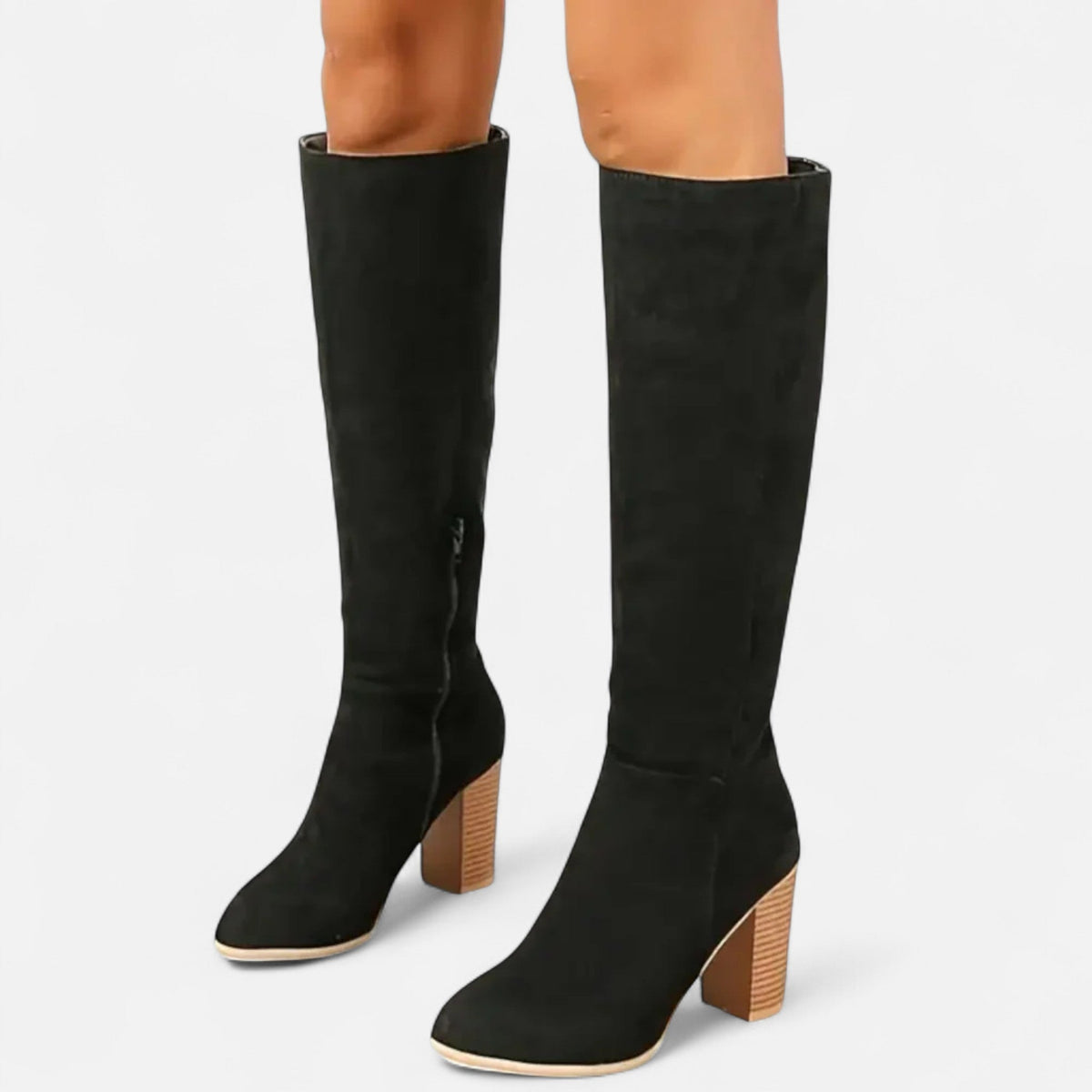 Bottes longues femme tige haute équestre maintien élégant