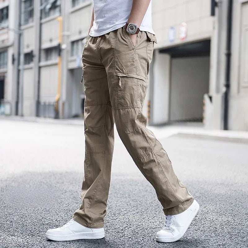 Pantalon cargo homme coton bio stretch 4 voies fonctionnel