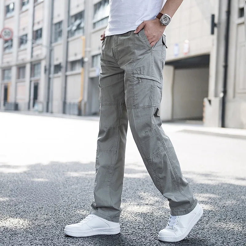 Pantalon cargo homme coton bio stretch 4 voies fonctionnel