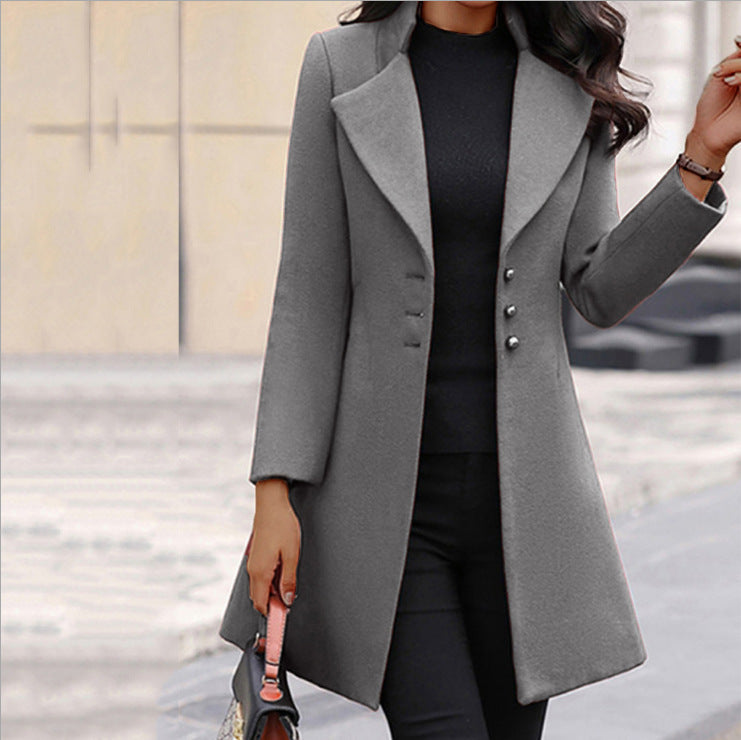 Manteau femme coupe tailleur artisanat italien premium