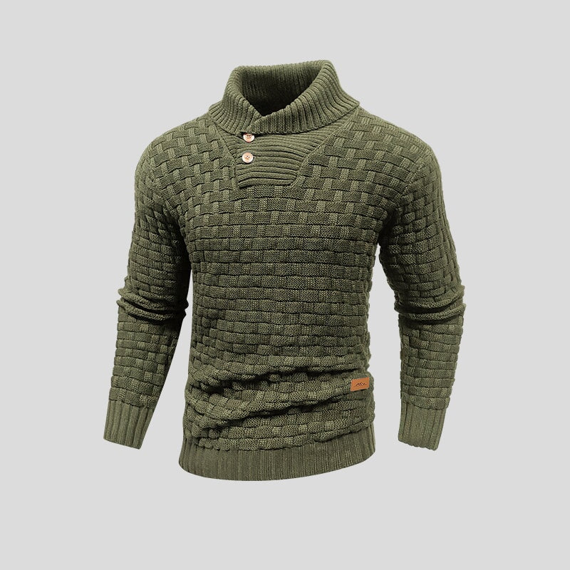 Pull homme thermique tricoté isolation chaleur hiver