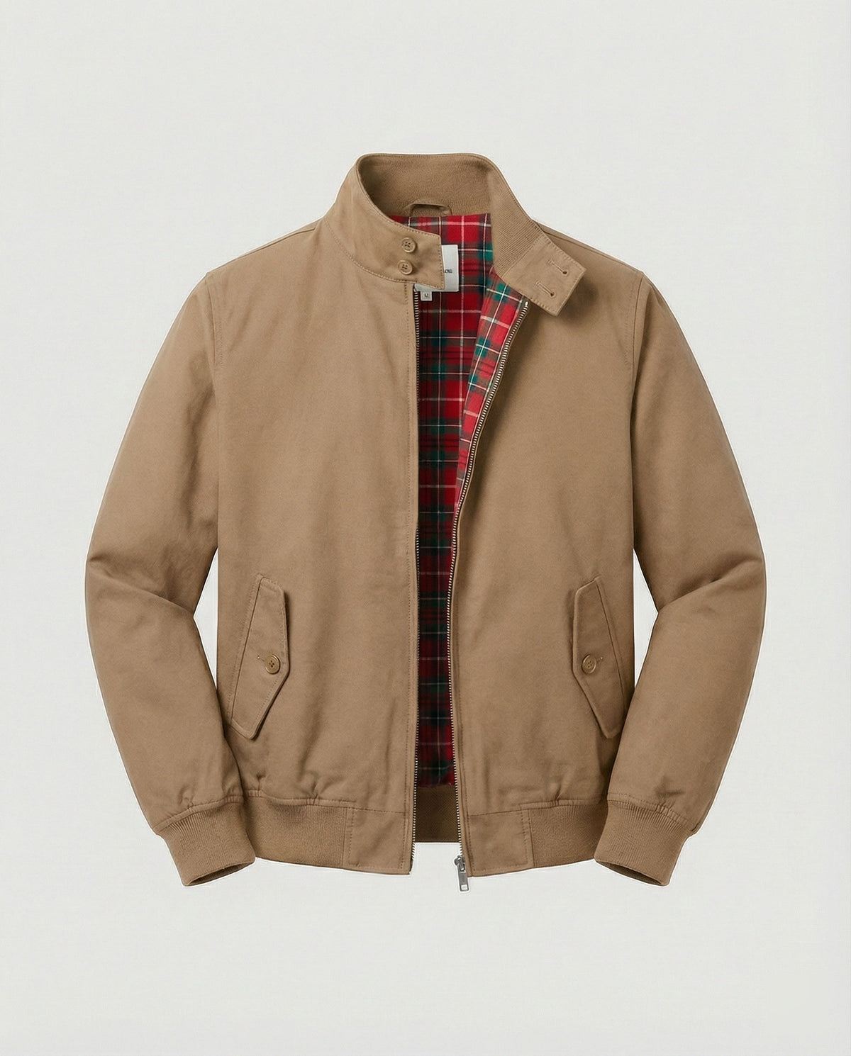 Veste Harrington homme coupe décontractée structurée classique