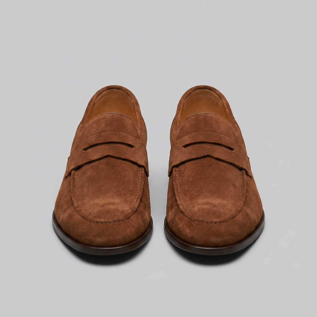 Mocassins homme daim penny smart casual bureau tendance