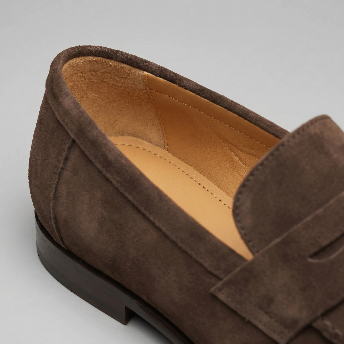Mocassins homme daim penny smart casual bureau tendance