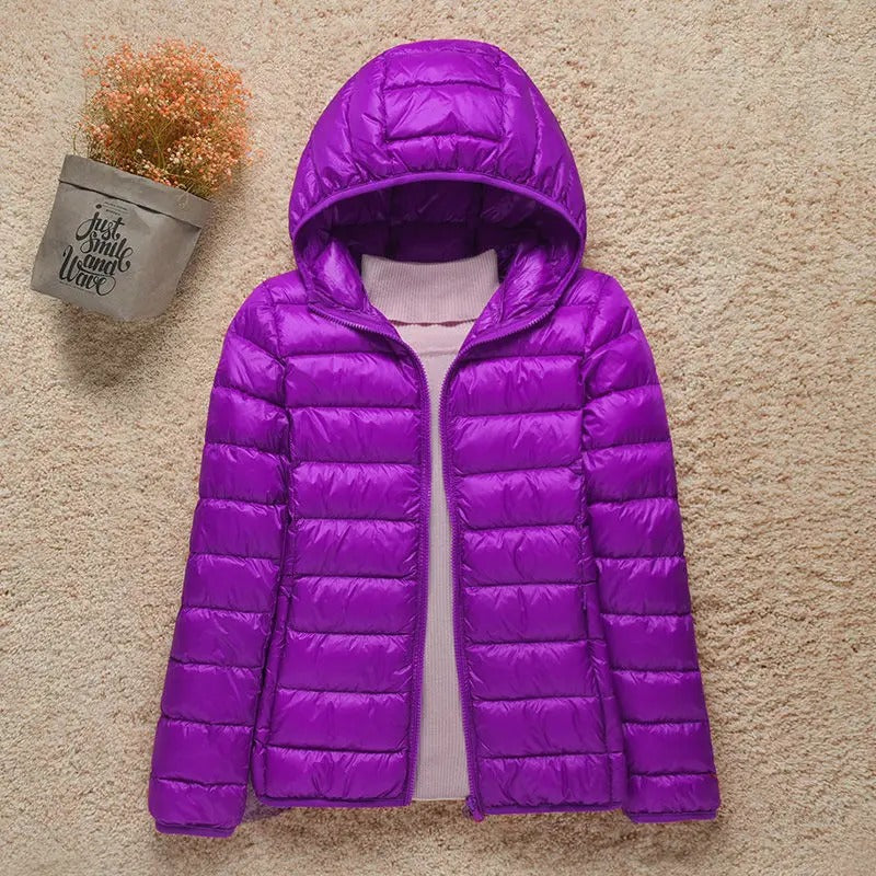 Piumino leggero da donna con isolamento termico, per l’inverno