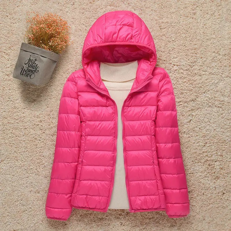 Piumino leggero da donna con isolamento termico, per l’inverno