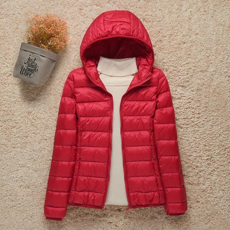 Piumino leggero da donna con isolamento termico, per l’inverno