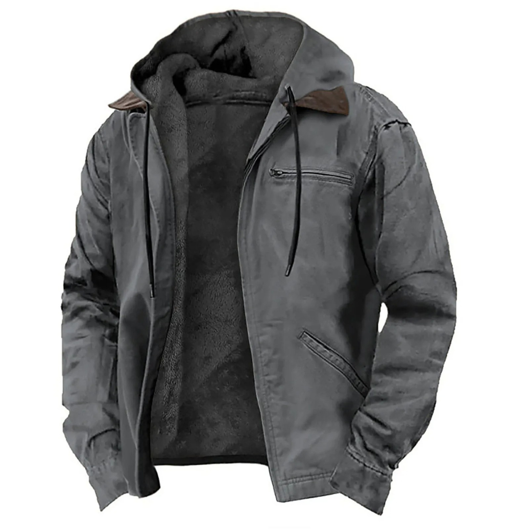 Manteau hiver homme laine matelassé protection grand froid