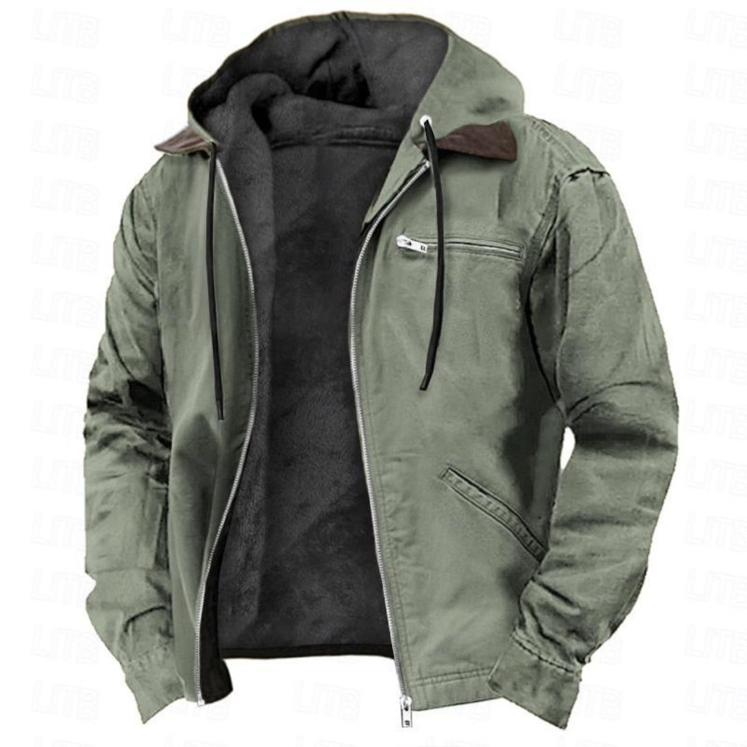 Manteau hiver homme laine matelassé protection grand froid