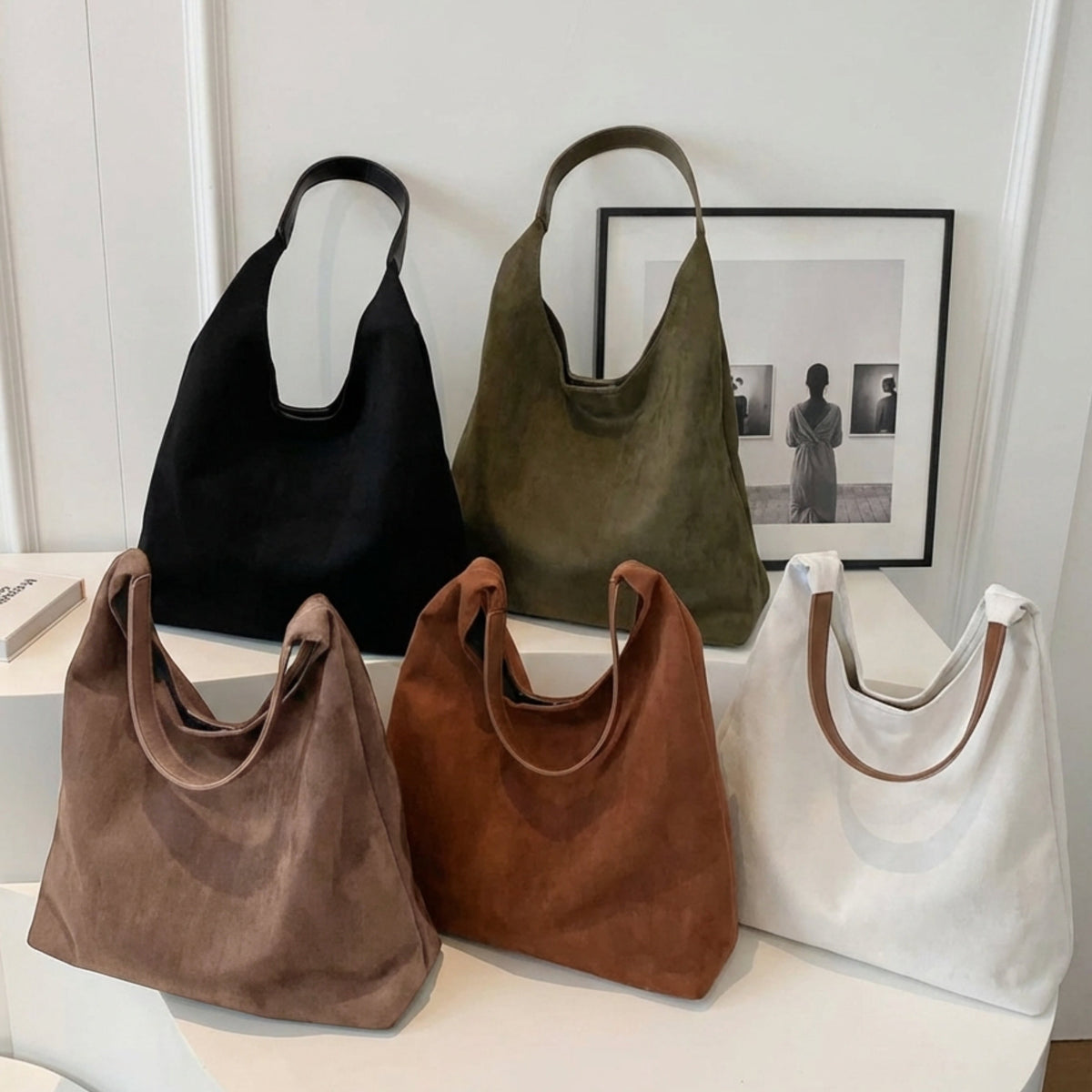 Borsa tote da donna con tracolla, casual, da viaggio, capiente, per tutti i giorni
