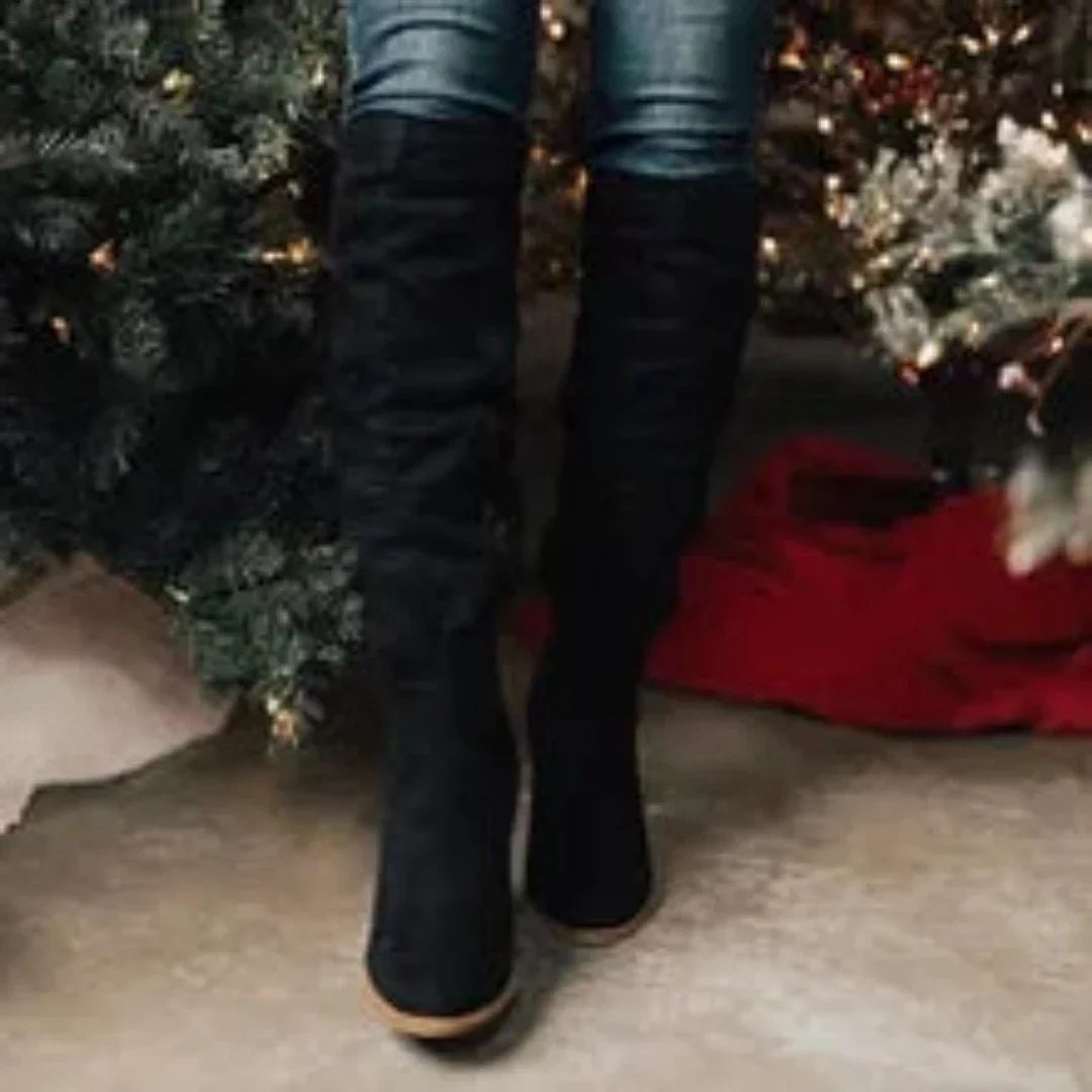 Bottes hautes femme tige longue style moderne confort
